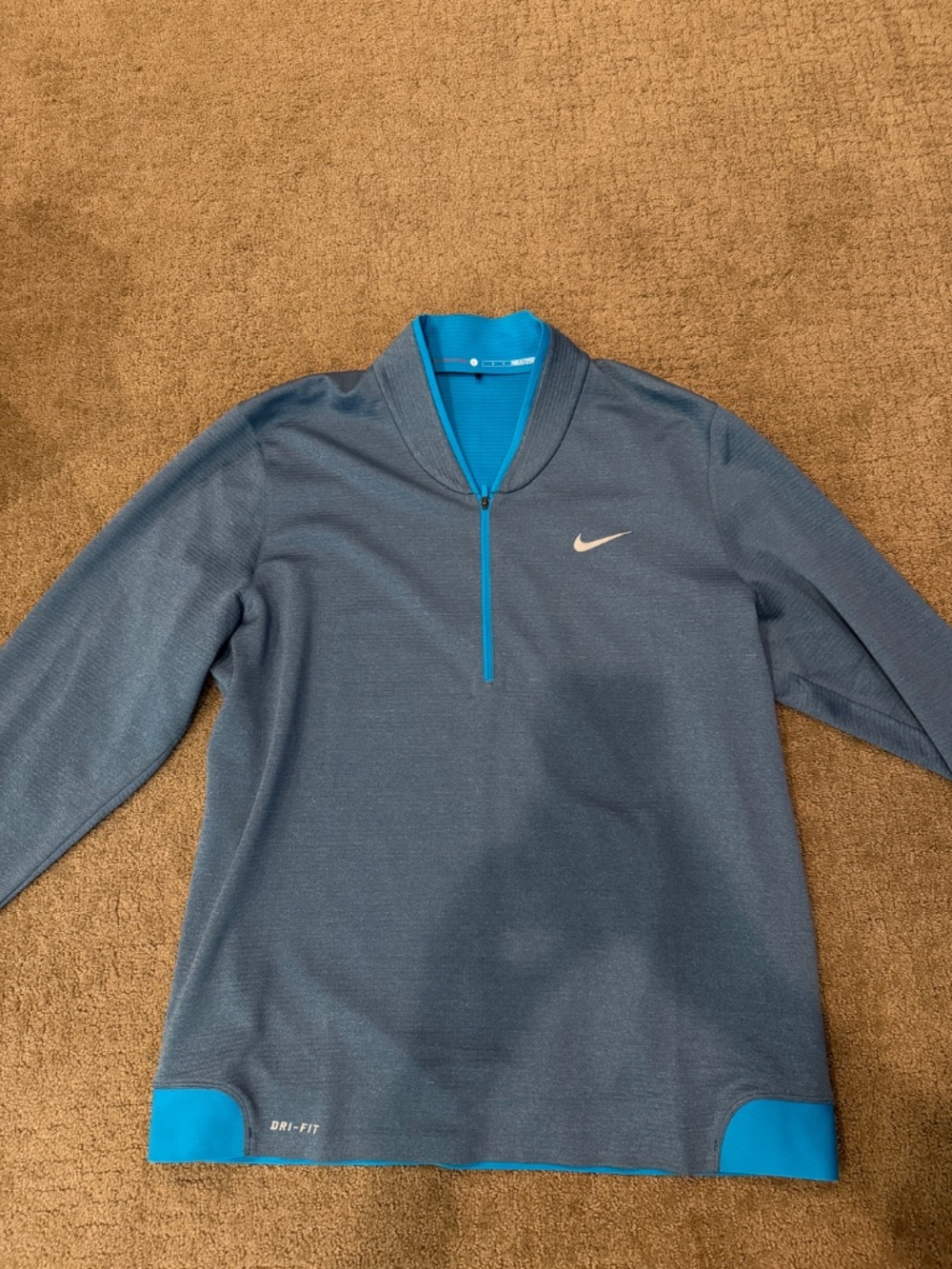 Nike Tiger Woods Collection Men's Golf Henley Pullover Dri-Fit 1/4 Zip in L